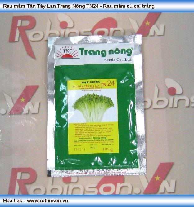 Rau mầm Tân Tây Lan Trang Nông TN24 - Rau mầm củ cải trắng Hiến Sơn  (1)